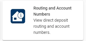 Routing and Account Numbers 